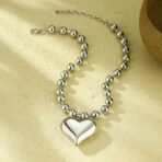Five-Pointed Star Heart Stainless Steel Necklace for Jewelry - 图片 4