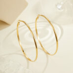 stainless-steel-earrings-c-circle-fashion-studs - 图片 3