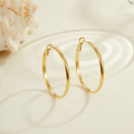 stainless-steel-earrings-c-circle-fashion-studs - 图片 4