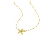 Flower Pendant Necklace Stainless Steel Jewelry for Women - 图片 5