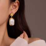 Stainless Steel Drop Earrings for Women Jewelry