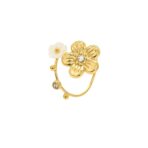 Stainless Steel Shell Flower Rings Adjustable For Women Jewelry - 图片 5