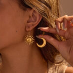 18K Gold Plated Stainless Steel Jewelry Earrings for Women