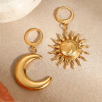 18K Gold Plated Stainless Steel Jewelry Earrings for Women - 图片 2