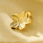 18k Gold Stainless Steel Women Flower Hair Pins For Jewelry - 图片 3