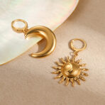 18K Gold Plated Stainless Steel Jewelry Earrings for Women - 图片 4