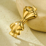 18k Gold Stainless Steel Women Flower Hair Pins For Jewelry - 图片 4