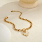 18K Gold Plated Stainless Steel Bracelet Non Tarnish Jewelry for Women - 图片 4