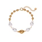 18K Gold Plated Stainless Steel Bracelet Non Tarnish Jewelry for Women - 图片 5