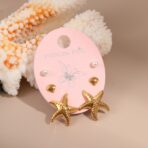 3 Pairs/Set Stainless Steel Stud Earrings Sets Women - 图片 3