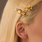 hell Star Flower Hair Clips Pins for Women Stainless Steel - 图片 2