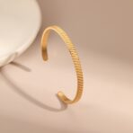 Stainless Steel Jewelry for Women  Open Bracelets Bangles - 图片 3