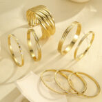 Jewelry Women's Bracelet 18K Gold Plated Chain Stainless Steel - 图片 2