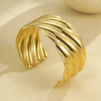 Jewelry Women's Bracelet 18K Gold Plated Chain Stainless Steel - 图片 3