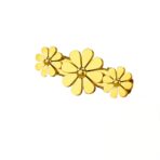 Stainless Steel Hair Clips Flower for Women Luxury Pvd Gold Plated - 图片 5