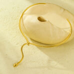 Gold Plated Stainless Steel Snake Choker Necklace Women - 图片 4