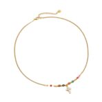 18k Gold-plated Stainless Steel Retro Sun Star Cross Pendant Necklace - 图片 5