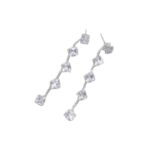 High-end Fashion Zircon Water Diamond Ear Drops Light Luxury Temperament Women - 图片 4