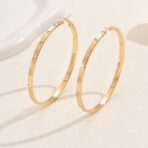 Large Circle Earrings Women Fashion Runway Geometric Hollow Earrings - 图片 4